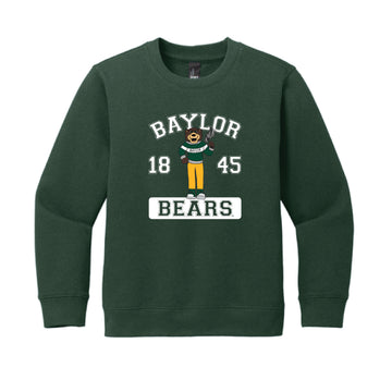The Cheering Bruiser 1845  | Youth Forest Green Crewneck Sweatshirt