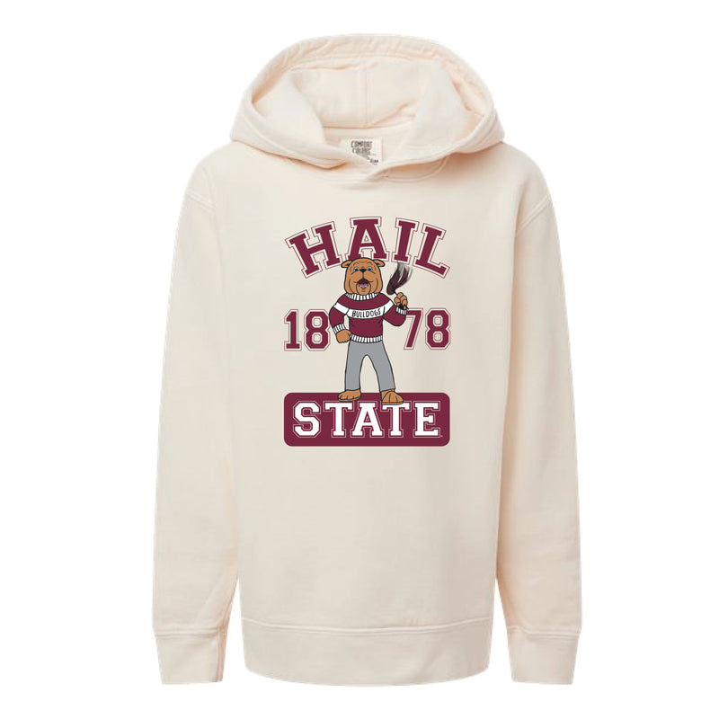 The Cheering Bully 1878 | Youth Ivory Hooded Sweatshirt