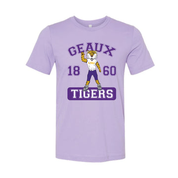 The Cheering Mike the Tiger 1860 | Dark Lavender Tee