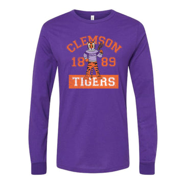 The Cheering Tiger 1889 | Team Purple Long Sleeve Tee