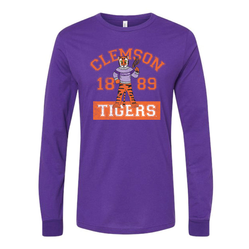 The Cheering Tiger 1889 | Team Purple Long Sleeve Tee