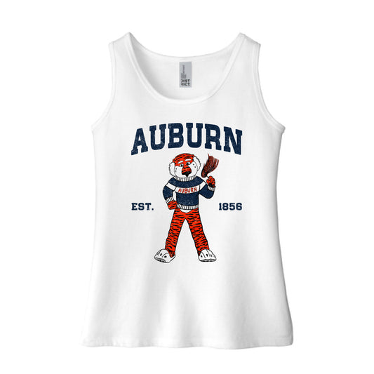 The Cheers For Aubie | Youth White Tank