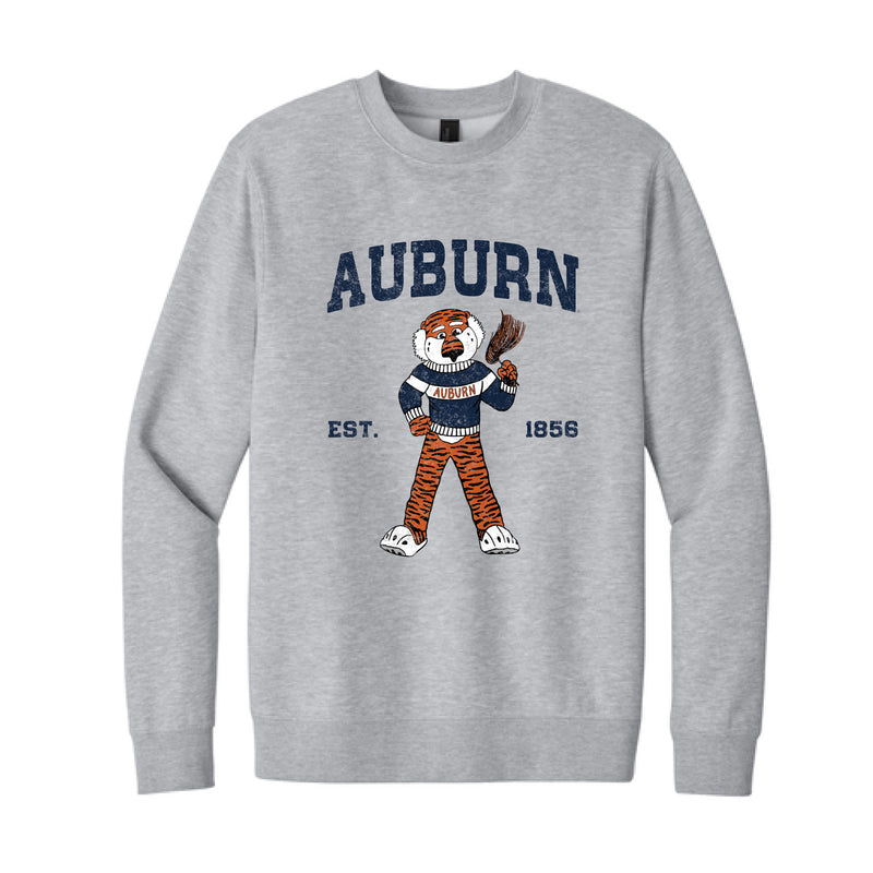 The Cheers For Aubie | Light Heather Grey Crewneck Sweatshirt