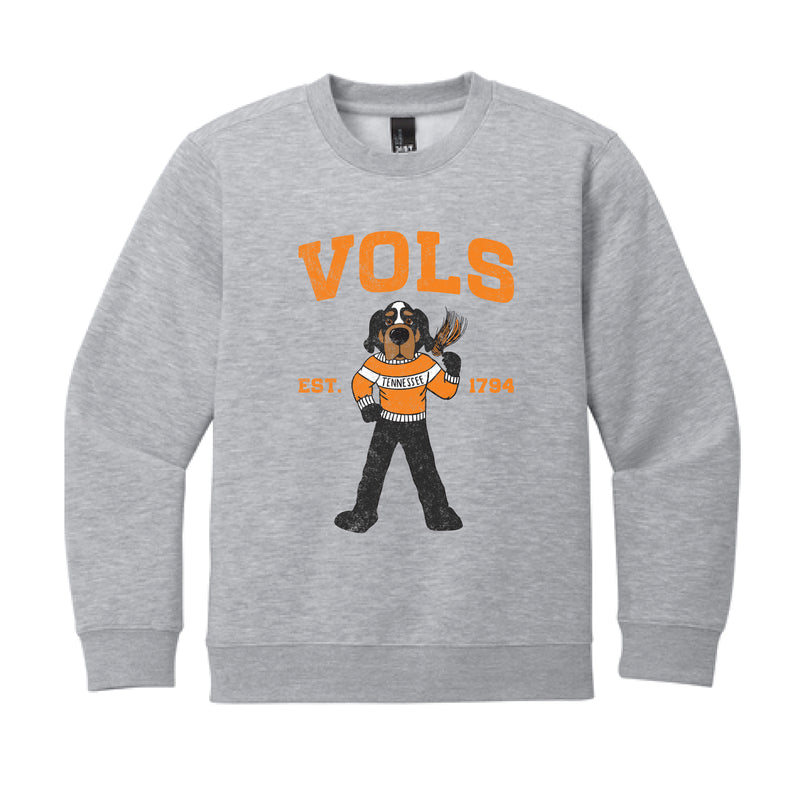 The Cheers for Smokey | Youth Light Grey Heather Crew Sweatshirt