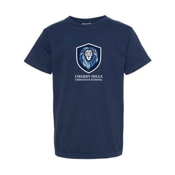 The Cherry Hills Lion | Youth True Navy Tee