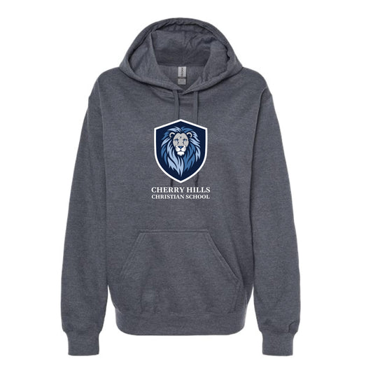 The Cherry Hills Lion | Adult Dark Heather Hoodie
