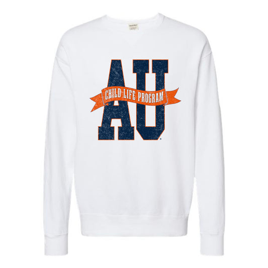 The Child Life Banner | Adult White Crewneck Sweatshirt