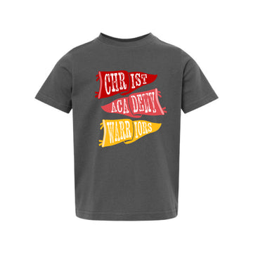 The Christ Academy Flags | Toddler Slate Tee