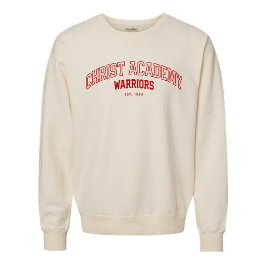 The Christ Academy Outline Arch | Adult Parchment Crewneck Sweatshirt