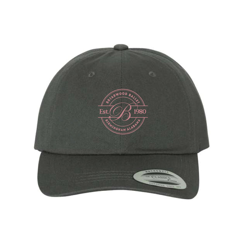 The Briarwood Ballet Circle | Embroidered Dark Grey Classic Dad Hat