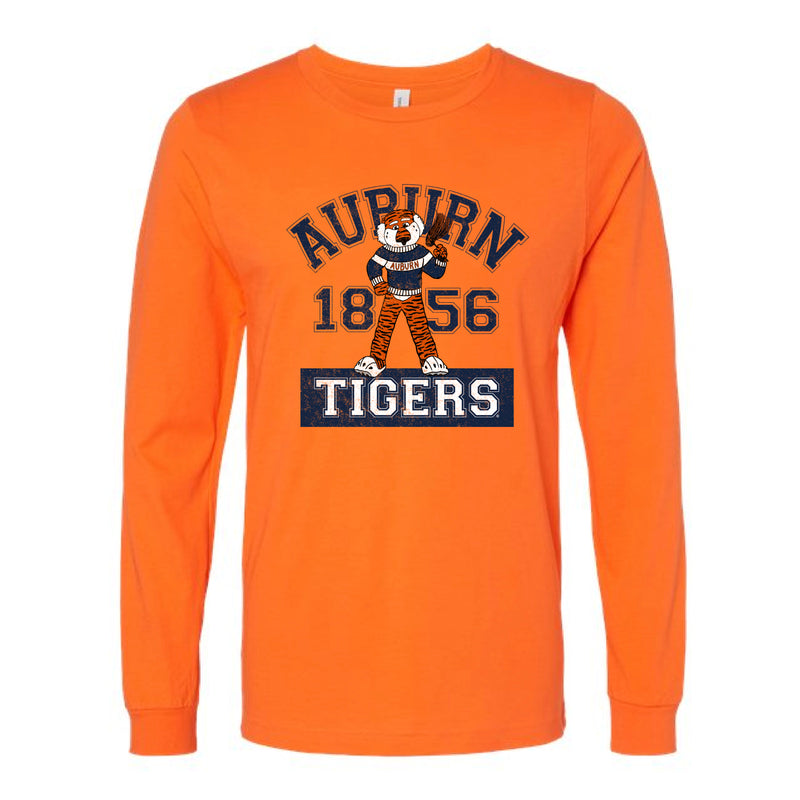The Cheering Aubie 1856 | Orange Long Sleeve Tee