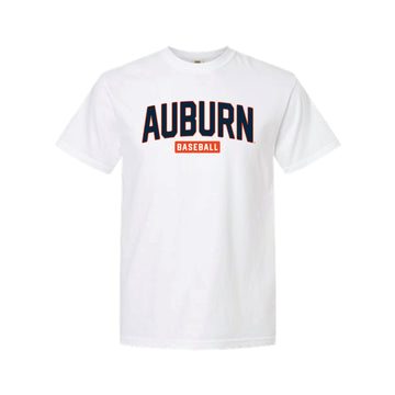The Classic Auburn Baseball | Adult White Tee