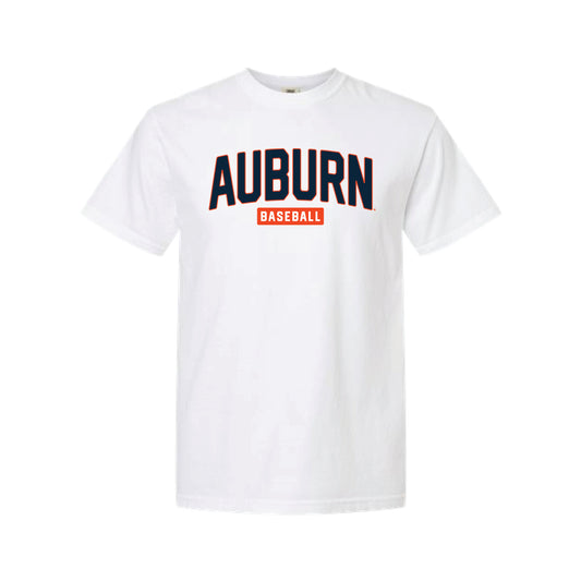 The Classic Auburn Baseball | Adult White Tee