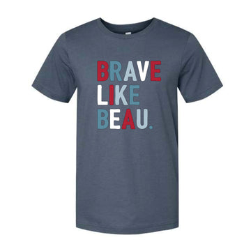 The Classic Brave Like Beau | Adult Vintage Navy Tee