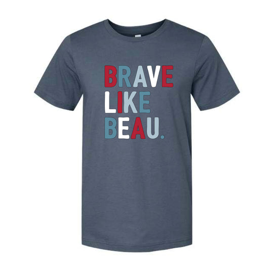 The Classic Brave Like Beau | Adult Vintage Navy Tee