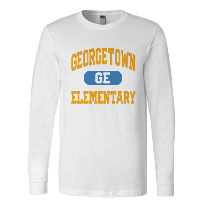 The Classic Georgetown | Adult White Long Sleeve Tee