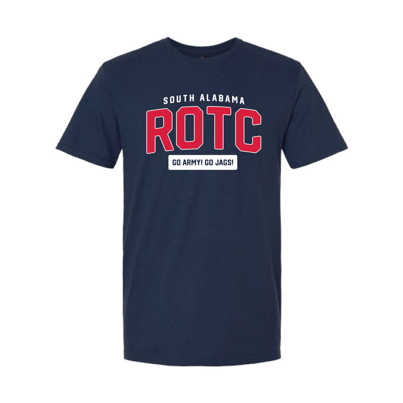 The Classic ROTC Arch | Adult Navy Tee – Scarlet & Gold