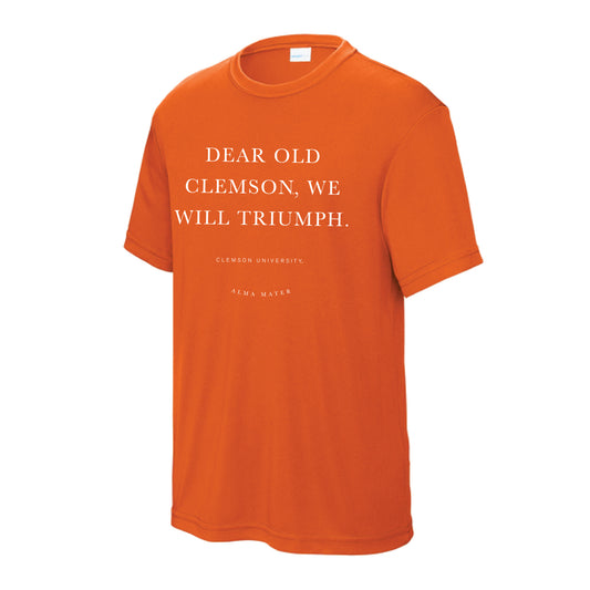 The Clemson Alma Mater | Youth Deep Orange Tee