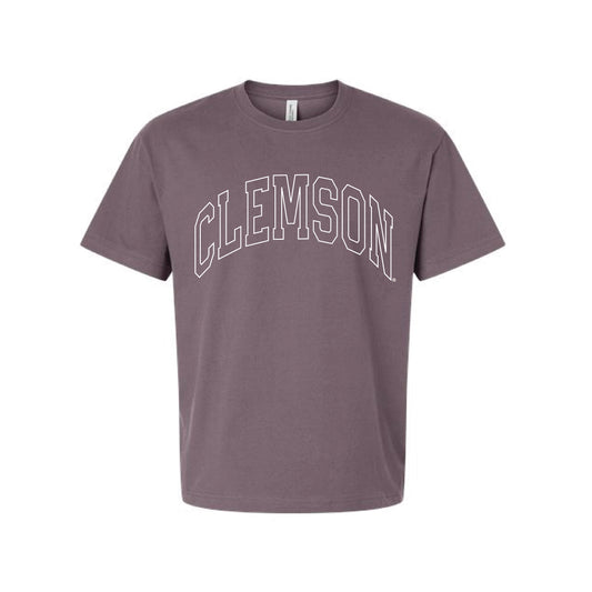 The Clemson Outline Arch | Purple Storm Tee