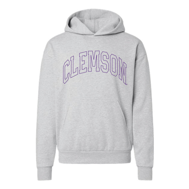 The Clemson Arch Outline| Grey Heather Hoodie