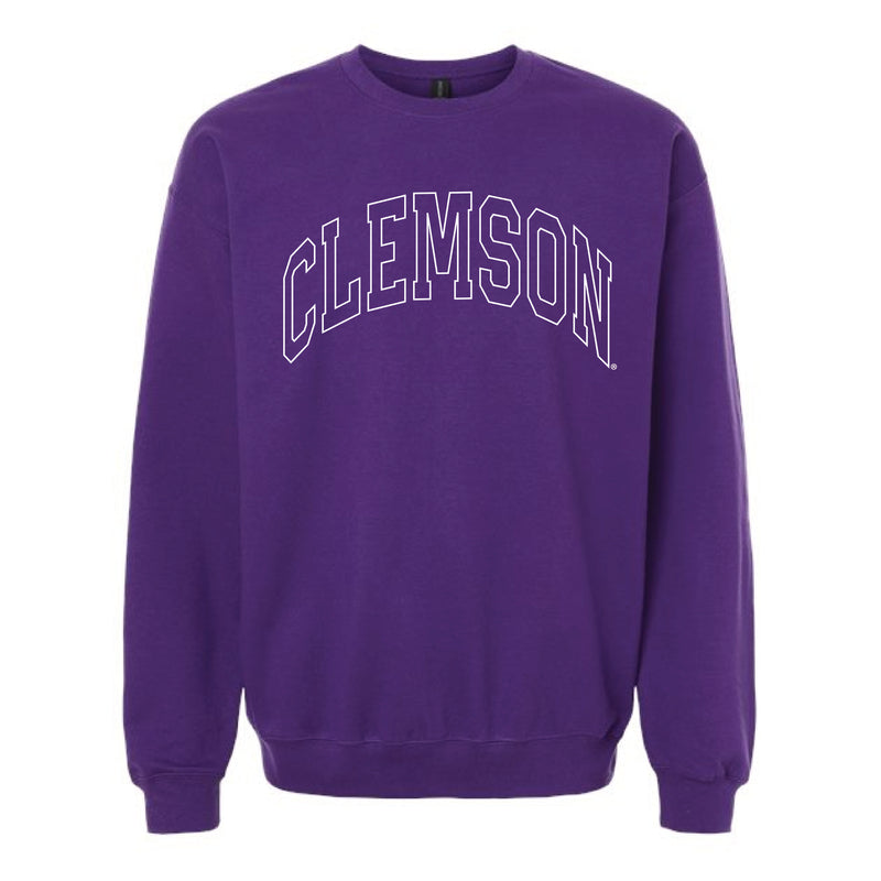The Clemson Arch Outline | Purple Sweatshirt