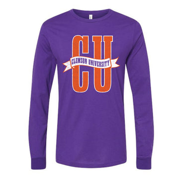 The Clemson Banner | Team Purple Long Sleeve Tee