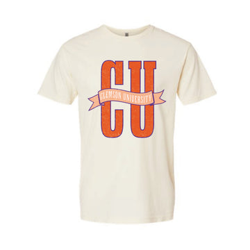 The Clemson Banner | Washed Natural Tee