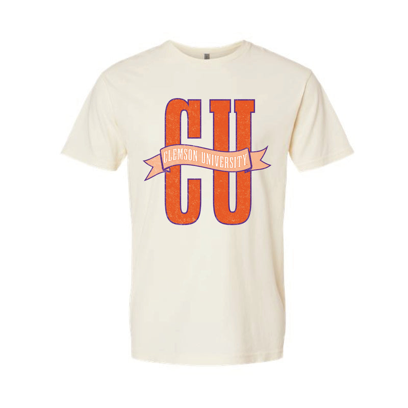 The Clemson Banner | Washed Natural Tee
