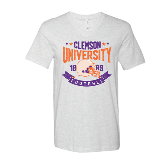 The Clemson Football EST | Ash V-Neck Tee