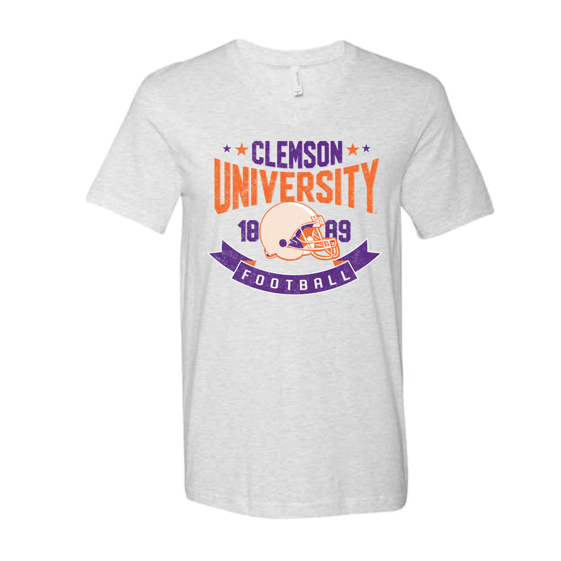 The Clemson Football EST | Ash V-Neck Tee