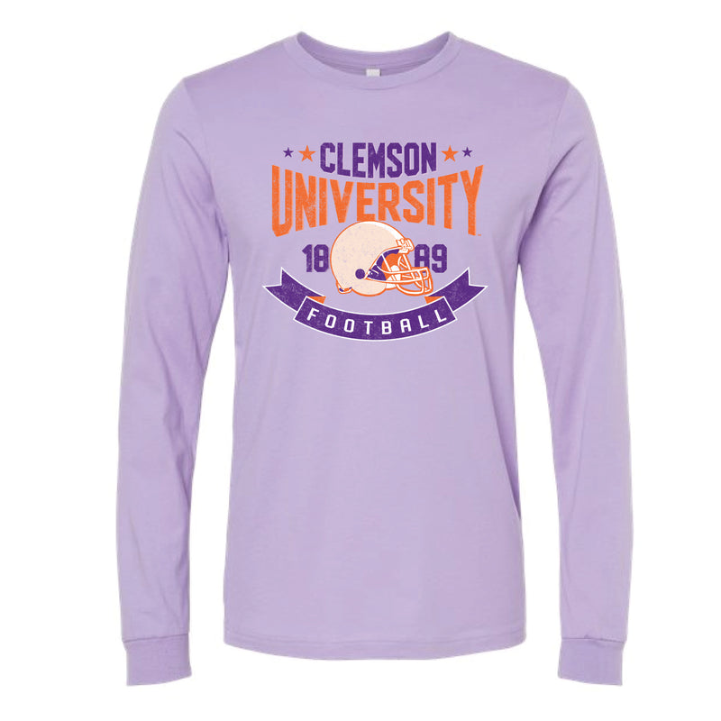 The Clemson Football EST | Dark Lavender Long Sleeve Tee