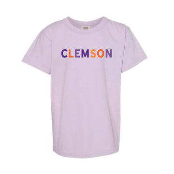 The Clemson Multi | Youth Orchid Tee