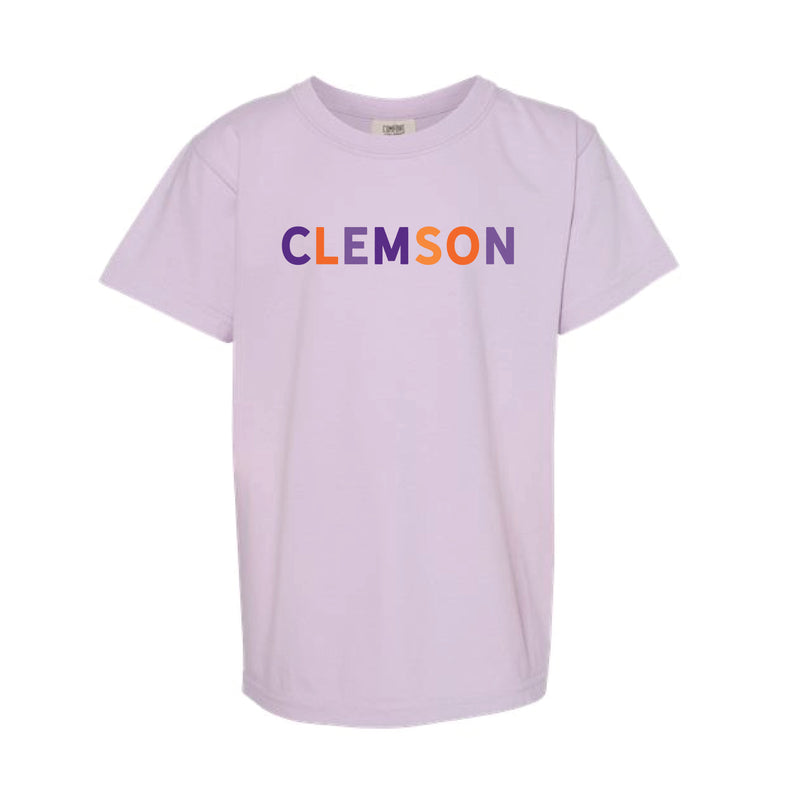 The Clemson Multi | Youth Orchid Tee