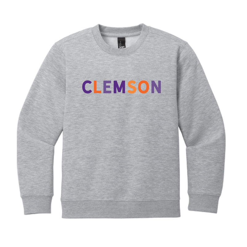 The Clemson Multi | Youth Light Heather Grey Sweatshirt