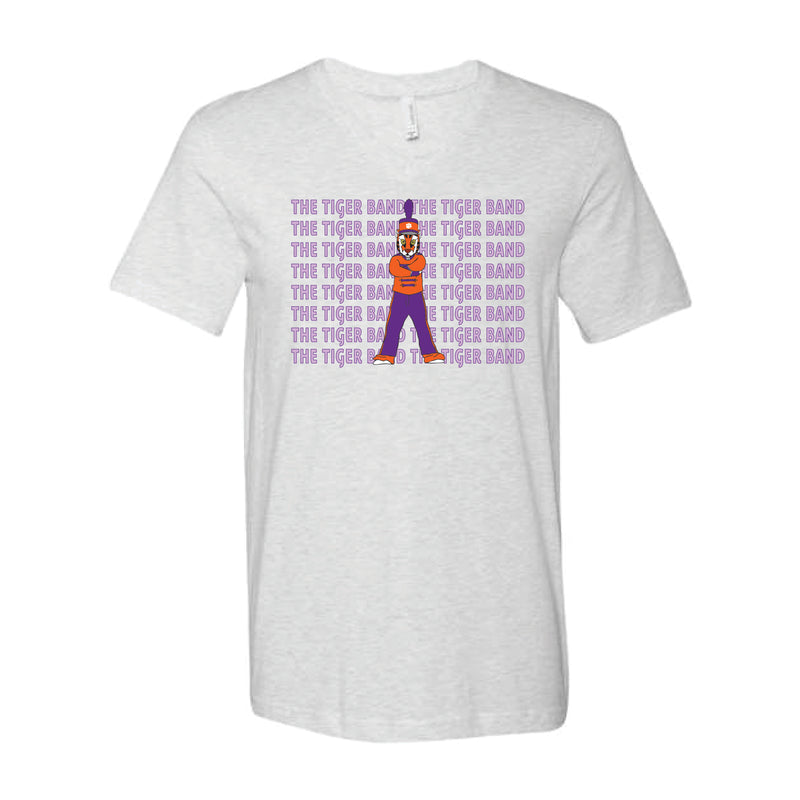 The Clemson Tiger Band | Ash V-Neck Tee