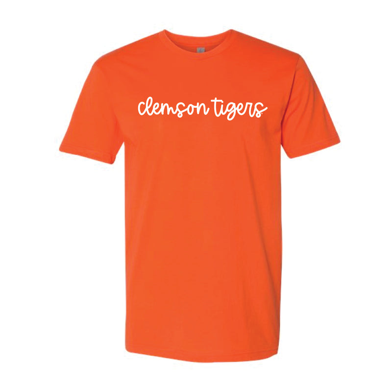 The Clemson Tigers Cursive | Classic Orange Tee