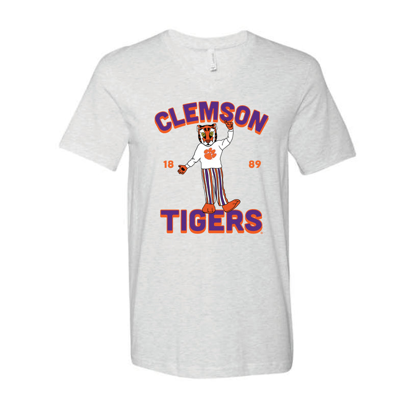 The Clemson Tigers EST | Ash V-Neck Tee
