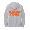The Clemson Puff | Light Heather Grey Fleece Hoodie