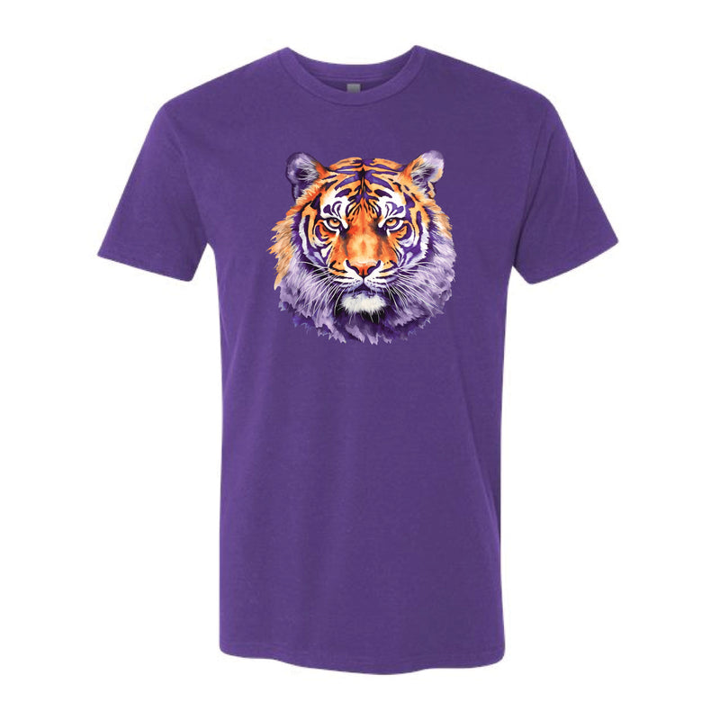 The Clemson Tigers Watercolor Mascot | Purple Rush Tee