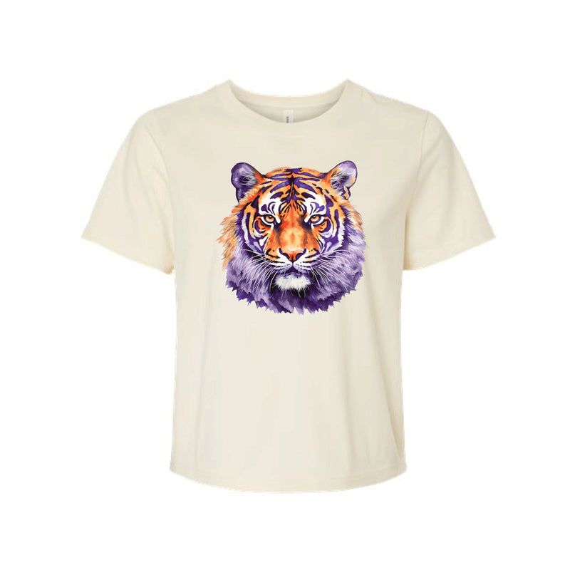 The Clemson Tigers Watercolor Mascot | Natural Tee