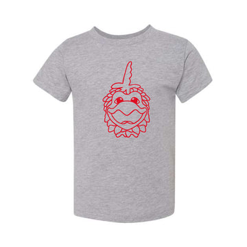 The Cocky Head Outline | Toddler Athletic Heather Tee