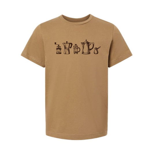 The Coffee | Youth Coyote Brown Tee