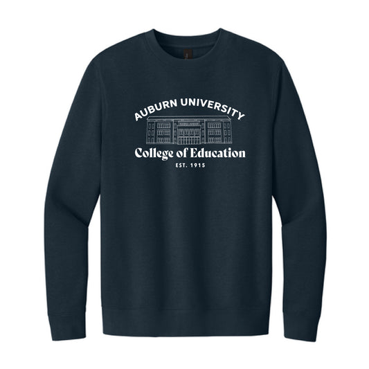 The College of Education Building | Adult New Navy Sweatshirt