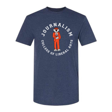 The College of Journalism | Navy Mist Tee