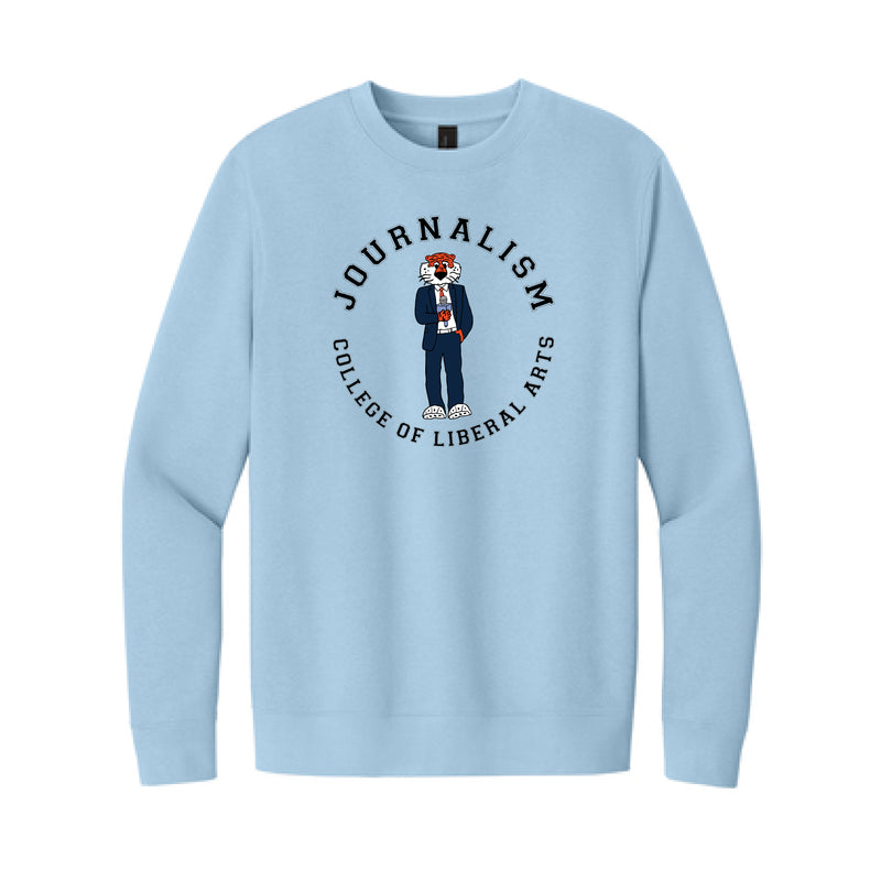 The College of Journalism | Ice Blue Crewneck Sweatshirt