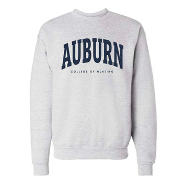 The Collegiate Auburn Nursing | Adult Ash Crewneck Sweatshirt
