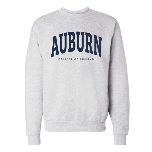The Collegiate Auburn Nursing | Adult Ash Crewneck Sweatshirt