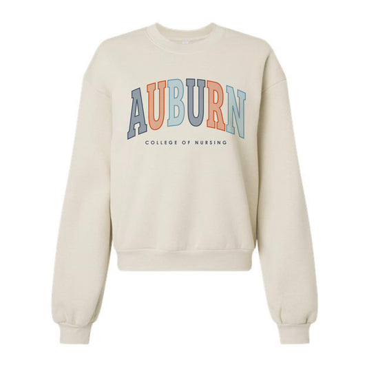 The Collegiate Auburn Nursing | Adult Bone Women's Crewneck Sweatshirt