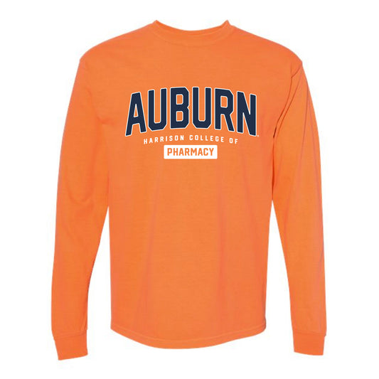 The Collegiate AU Pharmacy | Adult Burnt Orange Long Sleeve Tee