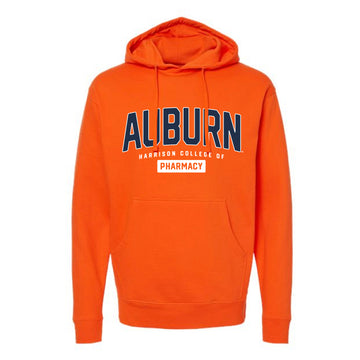 The Collegiate AU Pharmacy | Adult Orange Hooded Sweatshirt